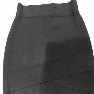 BCBG black fitted skirt